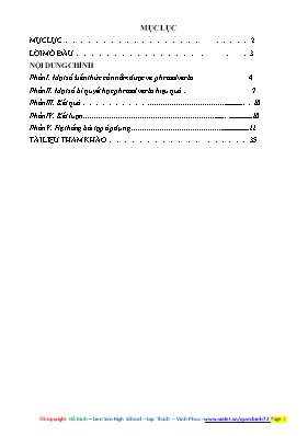 Chuyên đề thi THPT Quốc gia môn Tiếng Anh